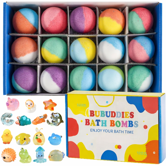 Bubuddies™ - 장난감이 숨어있는 서프라이즈 배스밤